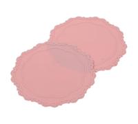 Gatuida 2 pièces Silicone Pour Sceau Cire Pads Multifonctions Antiadhésifs Réutilisables Rose Accessoires Pratiques Pour Cachet Et Sous