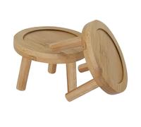 Gatuida 2 pièces Soucoupe pour Plante Bambou Plateau Rond pour Pots Succulents et Fleurs Support Intérieur et Extérieur Collecte Eau et Terre Compatible Styles Classique et Moderne