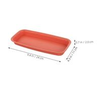 Gatuida 2 pièces Soucoupes Rectangulaires Antifuite pour Pots de Fleurs Plateau Plastique pour Plantes Dintérieur et Extérieur Support Stable et pour Cache Pots