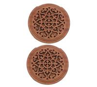 Gatuida 2 Pièces Soundhole Cover For Acoustic Guitar Wood Sound Hole Seal With Antifeedback Technology To Reduce Noise And Feedback Portable Design For Acoustic And Electric Guitars