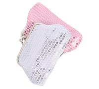 Gatuida 2 Pièces Sparkly Sequin Coin Purse for Mini Glitter Wallets with Easy Kiss-Lock Closure Compact and Portable Change Pouches for and Little