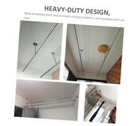 Gatuida 2 pièces Support de Tringle Robuste Acier Inoxydable pour Plafond et Mur Porte Tringle de Penderie et Balcon Lot de Facile à Installer et