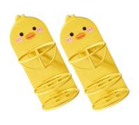 Gatuida 2 pièces Support Mural Dessin Animé pour Œufs de Maquillage Rangement Portable sans Perçage Organisateur Séchoir Éponge Beauté Multifonction pour Poudre et Bouffée