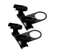 Gatuida 2 Pièces Support pour aérographe porte-pinceau de maquillage tasse support de brosse à air support d'aérographe professionnel titulaire de maquillage porte-balais le fer Noir