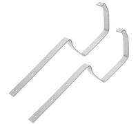 Gatuida 2 pièces Supports Gouttière Métal Rack de Fixation pour Gouttière Extérieure Équerres Robustes pour Récupération Eau de Pluie Gestion des Eaux Pluviales Compatible Balcons et