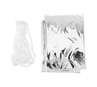 Gatuida 2 pièces Tente Urgence Jetable Argentée Abri de Camping Imperméable et Coupe-Vent Couverture Thermique Compacte pour Randonnée et Plein Air