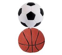 Gatuida 2 pièces Tirelire Incassable Football et Basket Garçon Fille Pot à Économies Sport Thème Capacité Design Adorable Sécurisé avec Bouchon Plastique