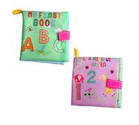 Gatuida 2 pièces Tissu Éducatif pour Garçon Fille Résistant Aux Déchirures avec Chiffres et Lettres Doux et Lavable Déveil Montessori pour Garçon Fille et Tout Petit