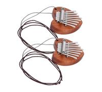 Gatuida 2 Pièces Tone Mini Thumb Piano Portable Musical Instrument Pendant With Heart Design For Beginners Creative Gift And Stylish Kalimba For And Adults