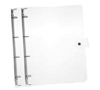 Gatuida 2 pièces Transparent Binder Shell avec Bouton Pression Protection pour Cahier Ligné et Classeur Journal pour École et Bureau Couverture Reliure Pratique et