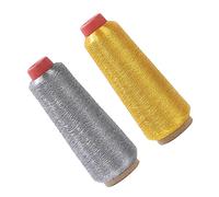 Gatuida 2 rouleaux Fil à Broder pour Machine Informatique Fil Multi Usage pour Point de Croix et Tissage pour Décor Projets DIY et Artisanat Créatif