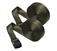 Gatuida 2 Sangles d'Arrimage à Boucle en Nylon Militaire 25 CM X 1 M Sangles Réglables à Cliquet pour Fixation et Transport Extérieur Sécurisés