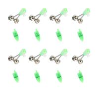 Gatuida 20 Ensembles Alarme de Canne à Pêche LED Cloche, Lot de Sets, | Lampe LED Amovible et Sonnette, Fixation Filetée, Plastique et Métal, Montage Simple