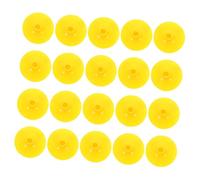 Gatuida 20 Pièces Arc Et Ventouse pour Enfants Ventouses Têtes De Flèches De De Jeu Flèches à Pointe Souple Pièces De Arc Ventouse Jaune Caoutchouc