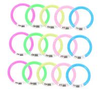 Gatuida 20 Pièces Bracelets Lumineux Acrylique Accessoires Fluorescents pour Fête Diy Décorations Neon Parfait pour Événements comme Mariages et Concerts
