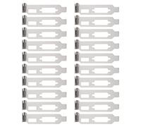 Gatuida 20 Pièces Carte Graphique Pci Vierge Bloc De Bits De Châssis Couvercle De Pci Ventilé Déflecteur D'aération Plaque D'obturation De Slot Pci 2u Vide Développer Acier Blanche