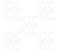 Gatuida 20 Pièces Cercles Attrape-rêves Lune Fer pour DIY Macramé Anneaux pour Couronne de Mariage Cadres Stables et Faciles à Utiliser pour Artisanat Créatif