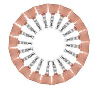 Gatuida 20 Pièces Cloche de pêche Clips de Cloches de pêche Clips de Cloche de Canne à pêche Alerte de pêche matériel de pêche en mer matériel de pêche de Nuit Acier Inoxydable Or Rose
