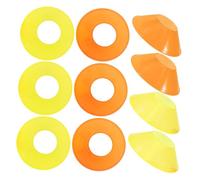Gatuida 20 pièces Cônes Entraînement de Football Lot de Cônes Mini Orange pour Exercices Ronds Flexibles Plastique pour Pratique Marqueurs Souples et Durables pour Entraînement Au