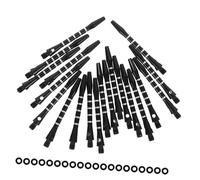Gatuida 20 pièces de Fléchettes Aluminium Filetage Standard Lot Anneaux Accessoires pour Fléchettes Moyennes et Intermédiaires Compatible Pointes Acier et Souples Alliage