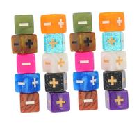 Gatuida 20 pièces Dés Éducatifs Arithmétique Lot de Dés de Calcul avec pour Apprentissage Mathématique à École pour Garçon Fille Couleur Aléatoire Couleur Aléatoire