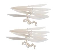 Gatuida 20 pièces Hélices Plastique pour Modèles Avions Propulsés par Élastique Pales pour Hélicoptères et Planeurs Accessoires de Remplacement pour Maquettes Aéronautiques