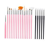 Gatuida 20 Pièces Kit De Nail Art Pinceaux En Silicone Pour Ongles Eye-liner Manucure