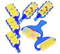 Gatuida 20 pièces Kit de Pinceaux Éponge pour Peinture Garçon Fille de Dessin Lavables Mousse avec Poignée Plastique Créatif pour Graffiti et Activités Artistiques