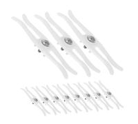 Gatuida 20 pièces Lot de Butées Double Tête pour Rail de Rideau Fixation Mur Plafond Rebond et Blocage Lumière Compatibles avec Rails Flexibles et Roulettes Installation Rapide sans Outil
