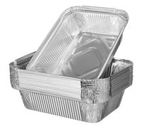 Gatuida 20 pièces Lot de Plateaux Barbecue Jetables Carrés Plateau de Service Polyvalent pour Fête Surface Miroir Antiadhésive Facile à Nettoyer et
