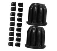 Gatuida 20 pièces Manchons Douille pour Roulette de Fauteuil de Bureau Couvre Pied Plastique Résistant Accessoires Remplacement pour Roulette Pivotante Compatibles pour Bureaux Salles de