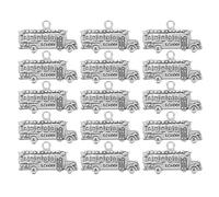 Gatuida 20 pièces Mini Bus Pendants Zinc Alloy DIY Jewelry Charms For Bracelet Necklace Making School Themed Small Bus Charms For Students And Teachers