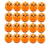 Gatuida 20 Pièces Mini Plastic Pumpkin Candy Boxes With Open Top For Halloween Party Favors And Treat Holders Small Fillable Containers For Candy And Snacks