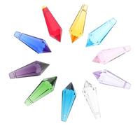 Gatuida 20 pièces Pendentifs Verre Cristal pour Lustres Décorations Suspendues Multicolores Accessoires pour Rideaux Attrape-soleil et Projets DIY