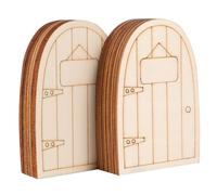 Gatuida 20 pièces Porte de Fée Bois Miniature pour Jardin Décoration de Modèle Miniature Non Peint Accessoires Innovants pour Fées et Lutins pour Décoration Jardin