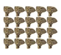 Gatuida 20 pièces Protective Box Feet Decorative Vintage Plastic Legs for Jewelry Boxes Wooden Cases Retro Style Corner Protectors