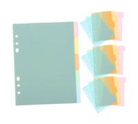 Gatuida 20 Pièces Séparateurs Couleur pour Classeur Intercalaires Plastiques Remplaçables Onglets Index pour Cahier et Carnet de Notes