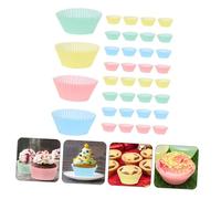 Gatuida 200 pièces Caissettes à Cupcakes Papier Couleurs Unies Antiadhésives pour Muffins Gâteaux Fête Cuisine