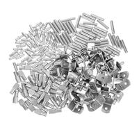 Gatuida 200 Pièces des Étagères Porte-étagère Clips D'étagère D'armoire Supports D'étagères Réglables Goupille D'étagère Chevilles pour Étagères Cheville D'étagère Silver Acier Inoxydable