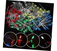 Gatuida 200 pièces Kit Diodes LED Assortiment Couleurs Rouge Jaune Bleu Vert Blanc