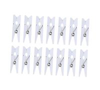 Gatuida 200 pièces Lot de Mini Pinces Naturelles Multi-usages pour Photos et Décorations Murales Petites Épingles à Linge Blanches Résistantes pour Accrocher Cartes et Messages