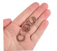Gatuida 200 pièces Lot de Rondelles Cuivre Kit de Joints Plats pour Étanchéité Rondelles Huile avec Boîte de Rangement Compacte