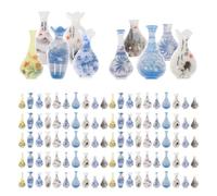 Gatuida 200 Pièces Miniature Tiny Resin Flower Pots for Dollhouse Micro Landscape Decor Versatile Miniature Accessories for Fairy Garden