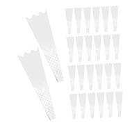 Gatuida 200 Pièces Transparent Flower Packaging Bags With Star Pattern Open For Easy Water Absorption Rose Sleeves For Weddings And Florists