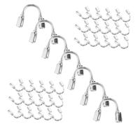 Gatuida 200 Pièces U Shape Wire Protector For Diy Jewelry Making Metal Thread Protectors For Necklaces And Bracelets Easy Secure Finish Accessories