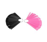 Gatuida 200pièces Présentoirs à Ongles Éventail Plateau de Présentation pour Capsules de Nail Art Palette de Mélange pour Vernis à Ongles avec Bâtonnets Échantillons
