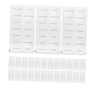 Gatuida 20feuilles Étiquettes Transparentes Pour Bouteilles De Voyage Autocollants Réutilisables Pour Cosmétiques Identifiants De Produits De Soins Personnels Stickers Pour Shampooing