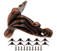 Gatuida 20pcs Pieds de Canapé en Alliage de Zinc Rétro, Support Décoratif pour Meubles, Taille 36x19mm, pour Bureau et Maison