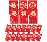 Gatuida 24 Enveloppes Rouges Pliées Pour Le Nouvel An Chinois Idéales Pour Les Fêtes Et Les Occasions Spéciales