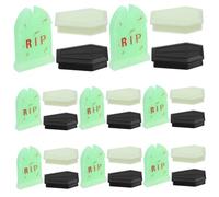 Gatuida 24 Pièces Coffrets Miniatures de Cercueils Halloween Accessoires Spooky pour Ornements pour Jardin de Fées et Décorations de Tombeaux